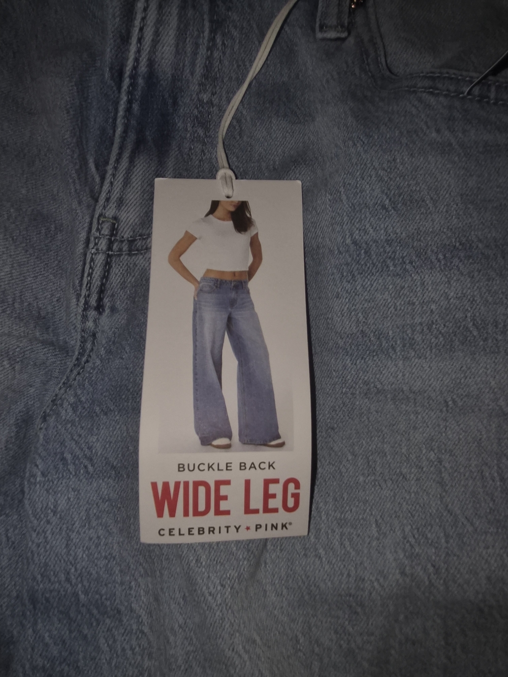 Celebrity Pink Wide Leg Jeans - Light Blue